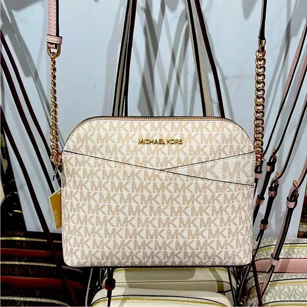 MICHAEL KORS Jet Set Medium Logo Dome
Satchel Crossbody